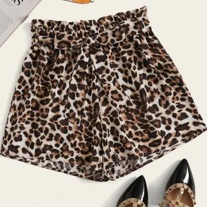 Cheetah print shorts